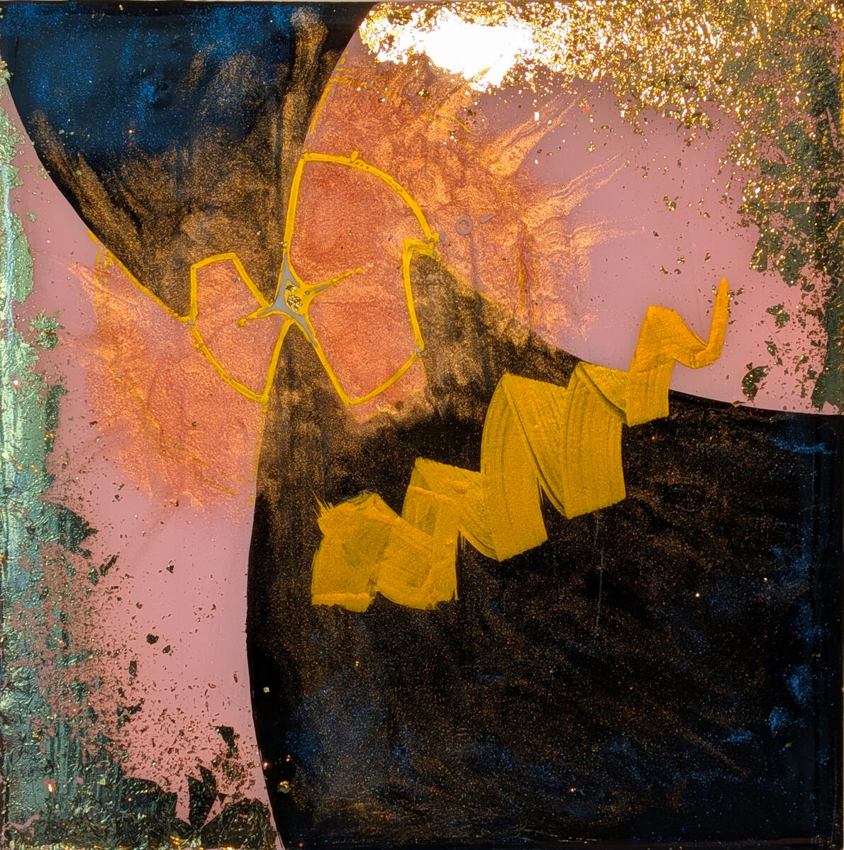 paint + resin